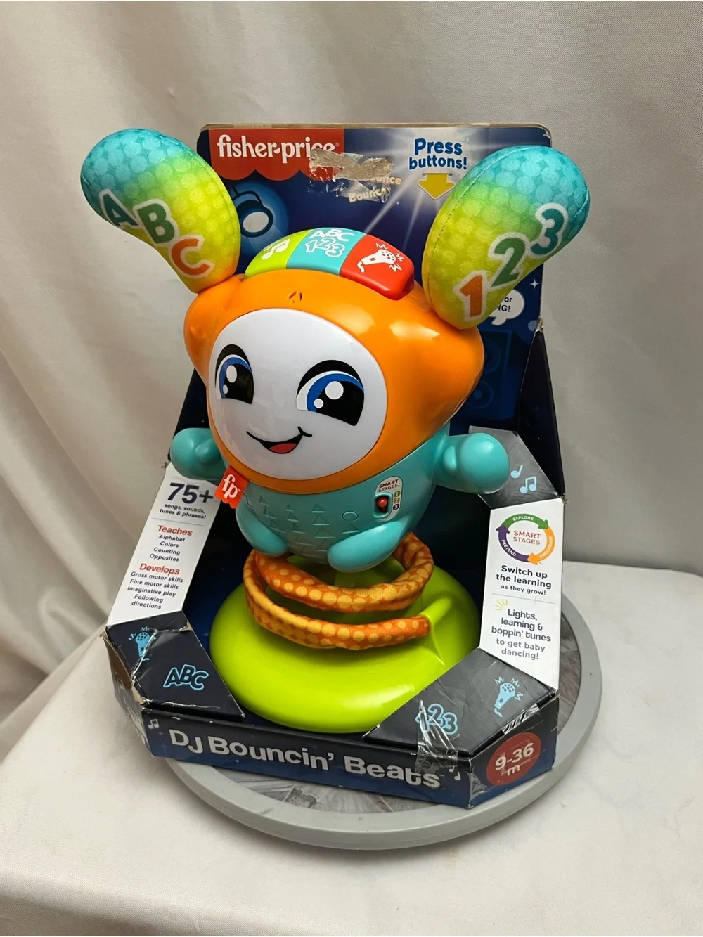 Fisher-Price DJ Bouncin’ Beats Smart Stages Learning Toy 9-36 Months